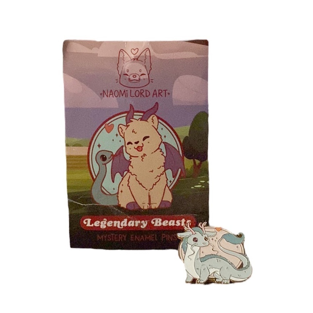 Legendary Beasts (Chinese Dragon) Enamel Pin by Naomi Lord Art